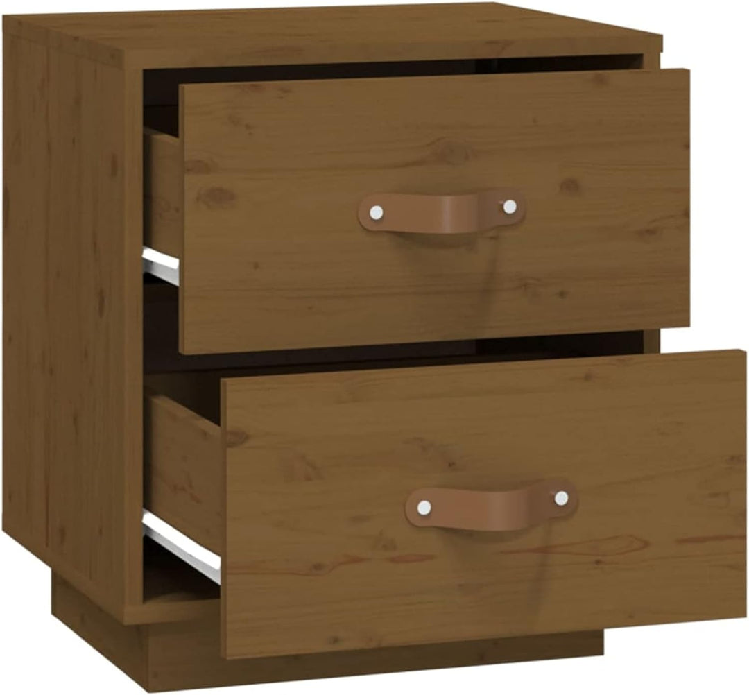 Tidyard Nachttisch mit Schubladen Nachtschrank Nachtkommode Nachtkonsole Nachtschränckchen Schlafzim