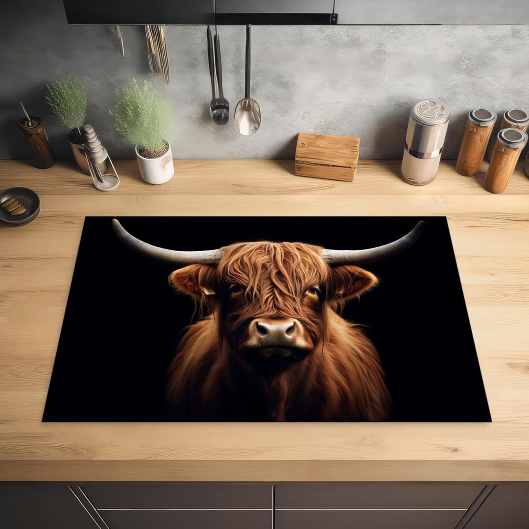Herdabdeckplatte 80x52 cm Einteilig Induktionsmatte Küche Abdeckung Ceranfeld Herd Abdeckplatte Deko