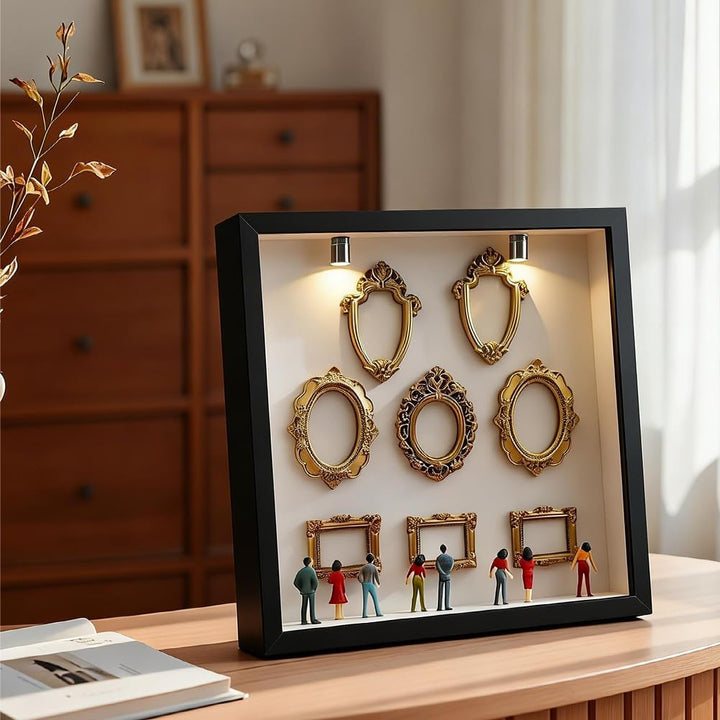 DIY Mini Museum Silhouette Box, Tiny Museum Silhouette Box, mit Lichtern, Feiern Sie Ihre einzigarti