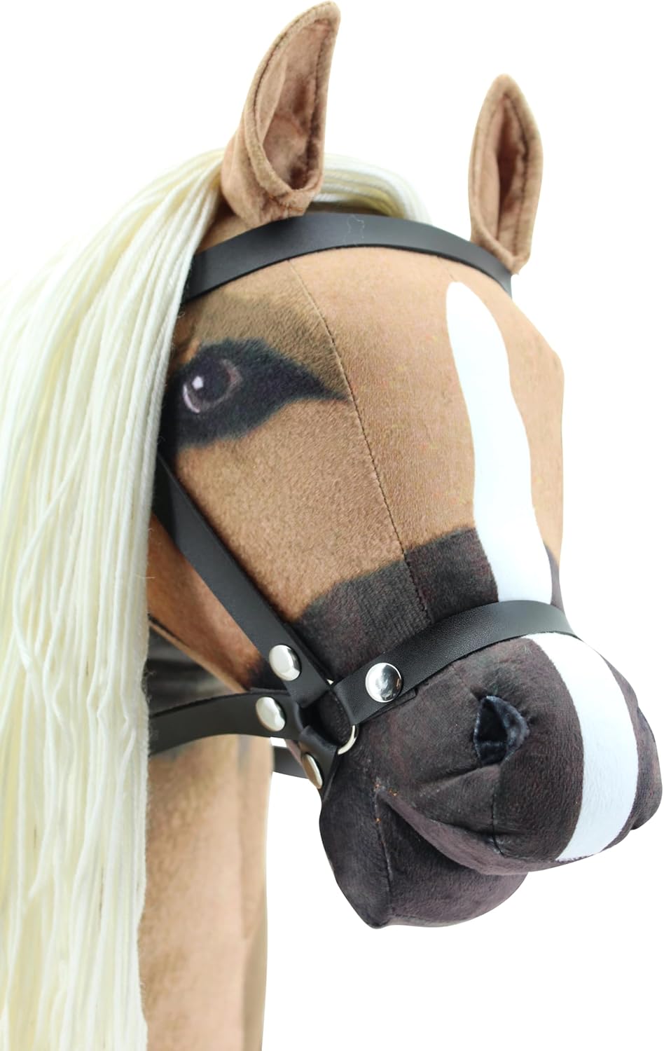 Sweety Toys Stehpferd zum Reiten- Plüschpferd Reittier Keine Montage erforderlich (Hellbraun), Hellb