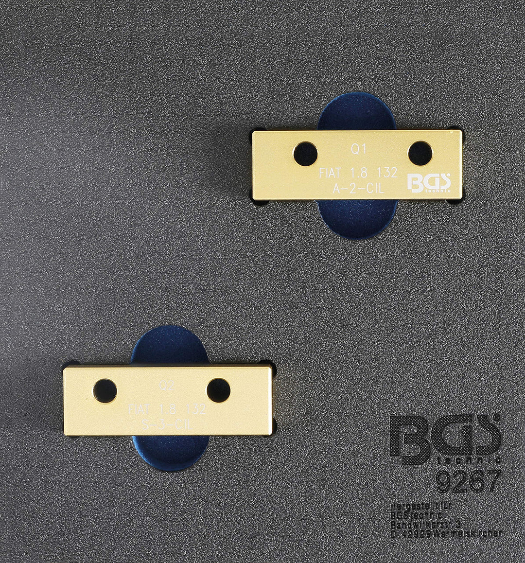 BGS 9267 | Werkstattwageneinlage 1/6: Nockenwellen-Arretierwerkzeug-Satz | für Fiat, Lancia 1.8l 16V