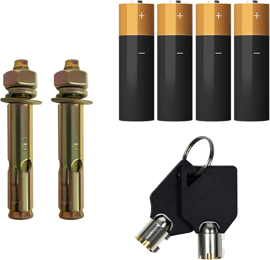NAIZY Mini Tresor für Zuhause 22L Tresor Feuerfest Wasserdicht Elektro Safe mit Batteriebox & Sicher