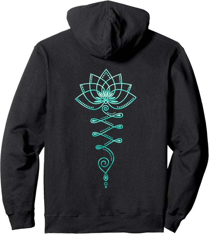 Lotus Blume, Unalome, Yoga, Meditation, Zen, Buddhismus Pullover Hoodie