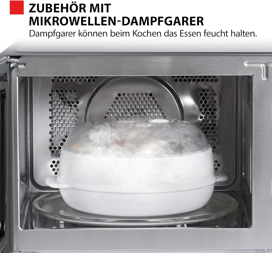 Toshiba MW3-AC26SFI(MG) Mikrowelle mit Grill und Heissluft 6-in-1 Mikrowellenherd mit Dampfgarer 26L