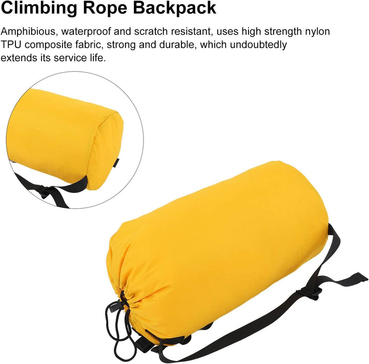 Alomejor Seilaufbewahrungstasche Fels- und Baumkletterausrüstung, Baumpflegerausrüstung, Rucksack-Se