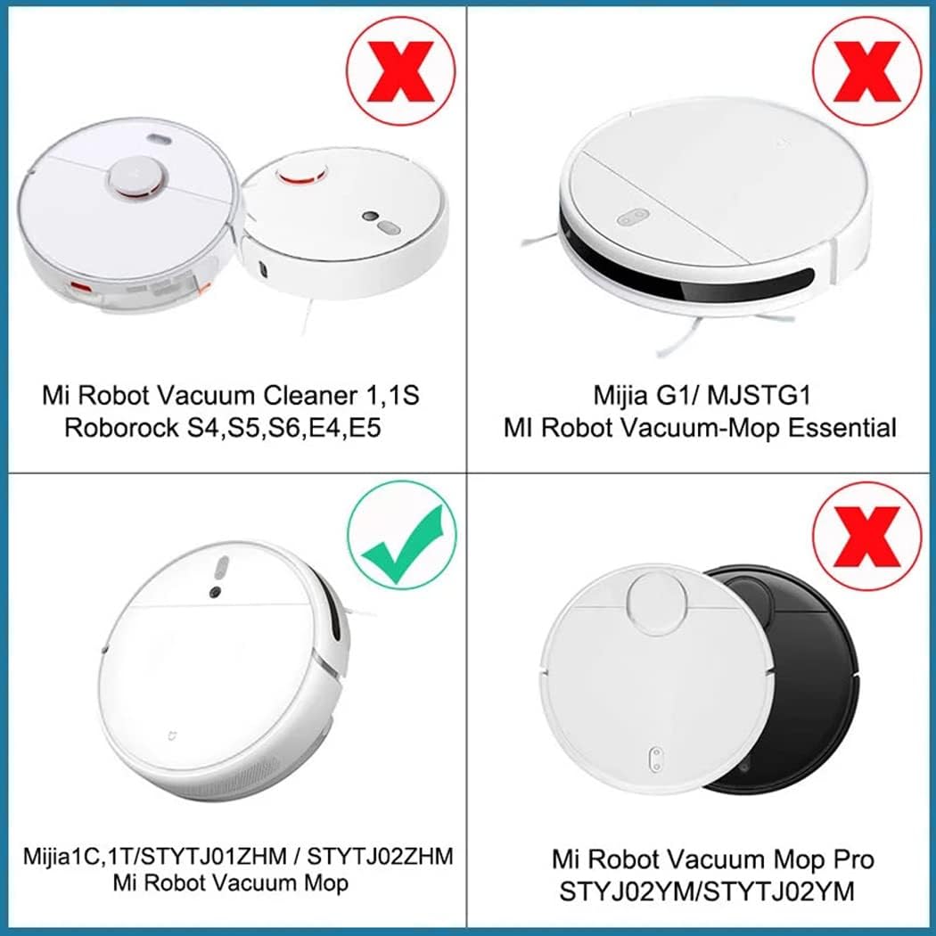 16 Stück Ersatzteil Zubehör für Dreame F9 für Xiaomi Mijia 1C STYTJ01ZHM Roboter-Staubsauger, 2 Roll
