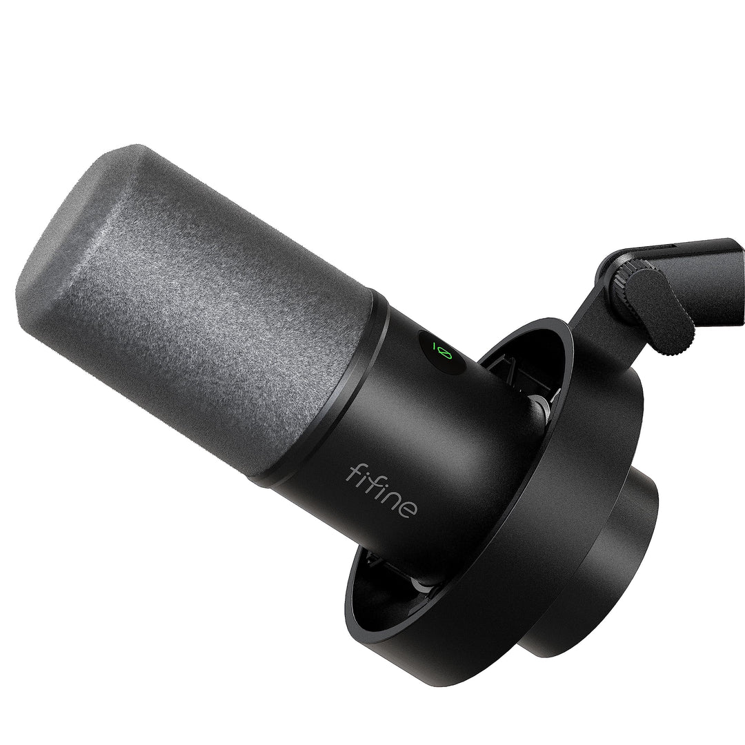 FIFINE XLR Studio Mikrofon Dynamisches, USB Microphone PC für Streaming Podcast Gaming, für PS4/5 Ma
