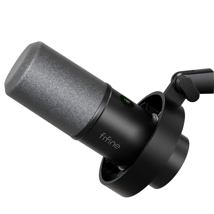 FIFINE XLR Studio Mikrofon Dynamisches, USB Microphone PC für Streaming Podcast Gaming, für PS4/5 Ma