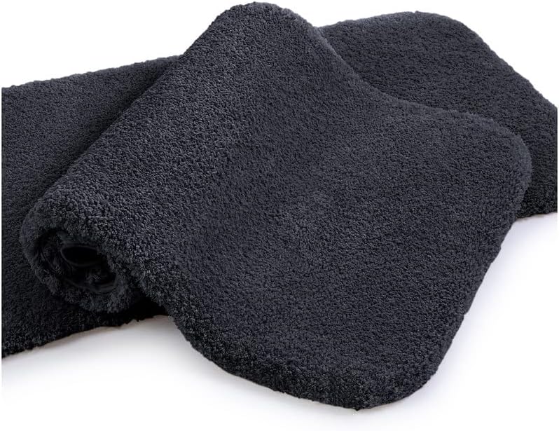 VANZAVANZU Badematte rutschfest 2er Pack Badteppich Verdickt Badezimmerteppich Weich Badeteppich Fla