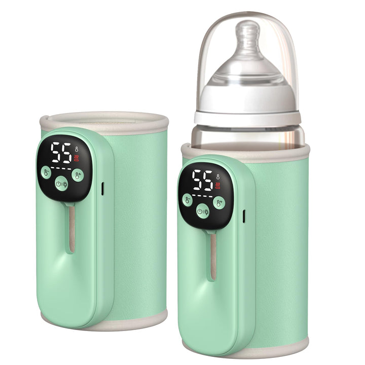 Mobiler Flaschenwärmer Baby, 8000mAh Akku milchwärmer baby unterwegs mit Temperaturmemory Nachtlicht
