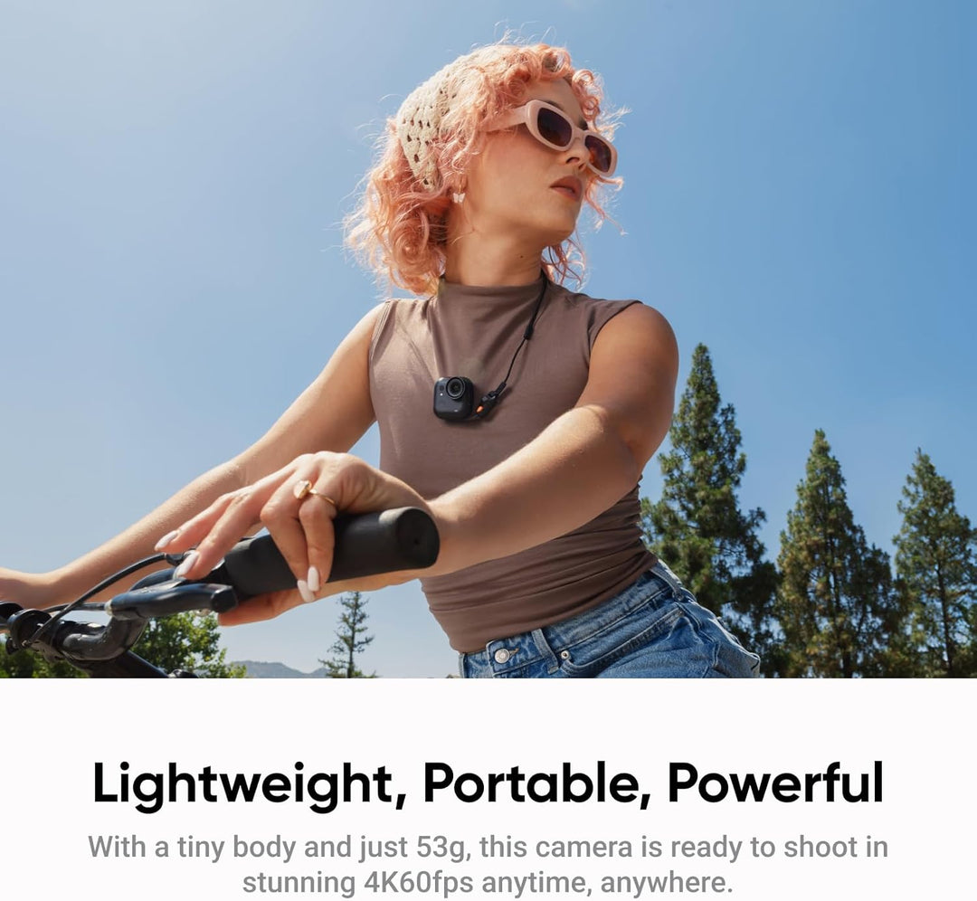Insta360 GO Ultra Vlogger-Bundle Nachtschwarz- freihändige 4K Mini-Cam, leicht & mobil, top bei weni
