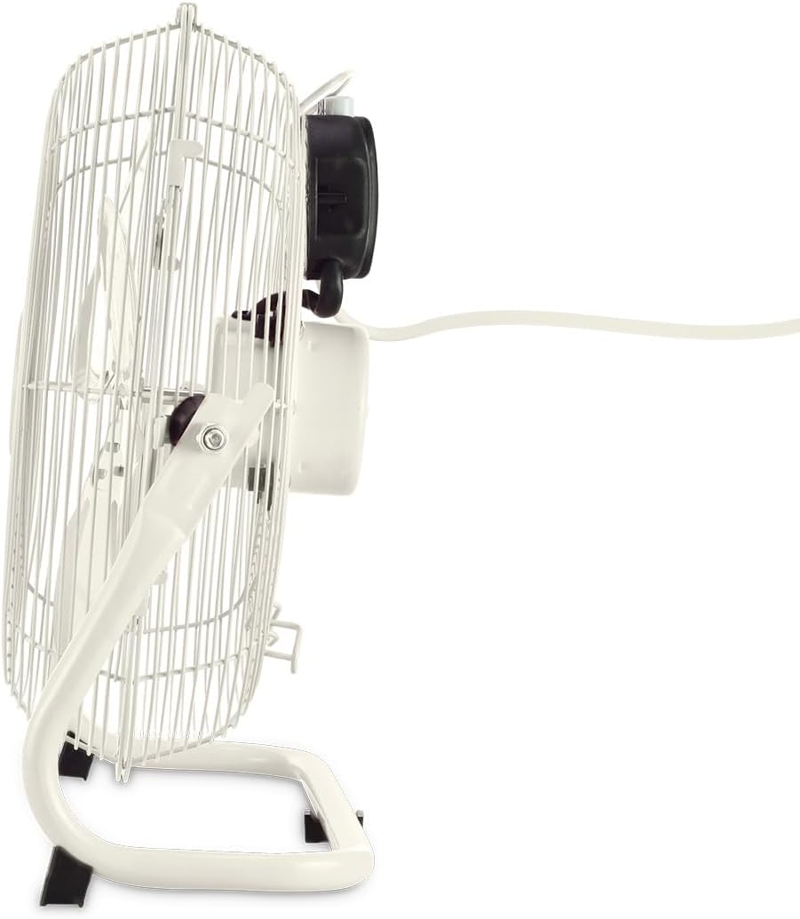 CREATE / AIR FLOOR RETRO/Industrieller Bodenventilator/Cremeweisser Ventilator, 12 Zoll, starker Luf
