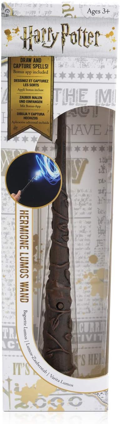 WOW! STUFF Harry Potter Lumos 17,8 cm Hermine Granger Zauberstab Official Wizarding World Geschenke,