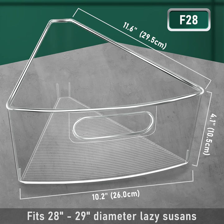 JEISSLIA Lazy Susan Schrank-Organizer-Behälter für 66 cm / 71,1 cm / 81,3 cm Durchmesser Ecken, Lazy
