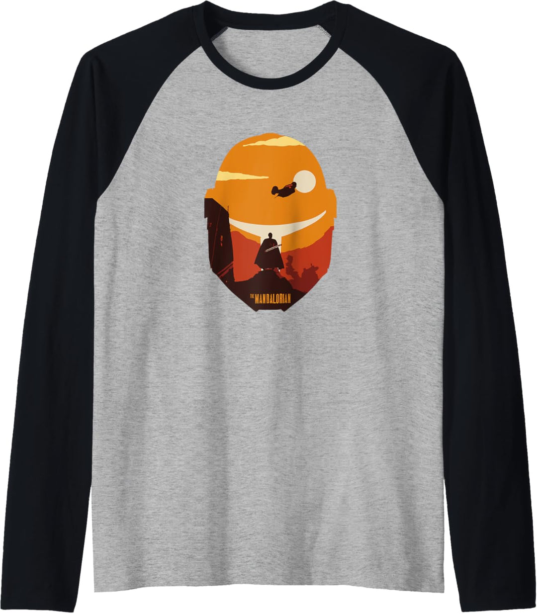 Star Wars The Mandalorian Moff Gideon Sunset Helmet Fill Raglan