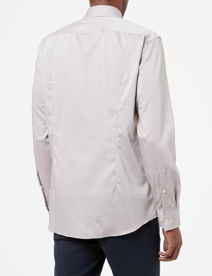 Hugo Herren Kason Shirt 38 Medium Brown212, 38 Medium Brown212