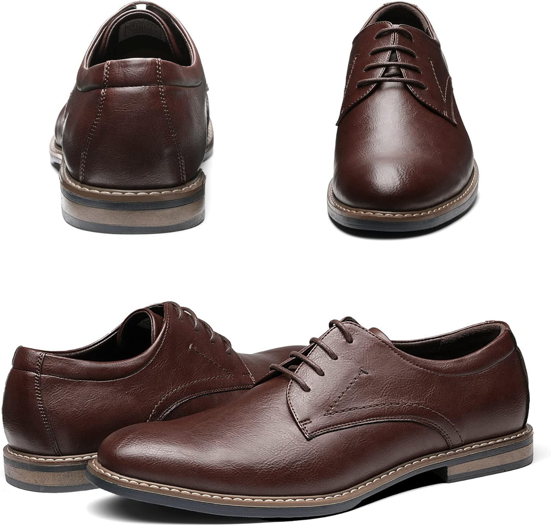 Bruno Marc Herren Anzugschuhe Klassischer Business Lederschuhe Schnürhalbschuhe Derby Oxfords Hochze