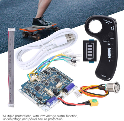 BuyWeek Elektrisches Skateboard Controller ESC Set, Fernbedienung Elektrisch Longboard Controller Si