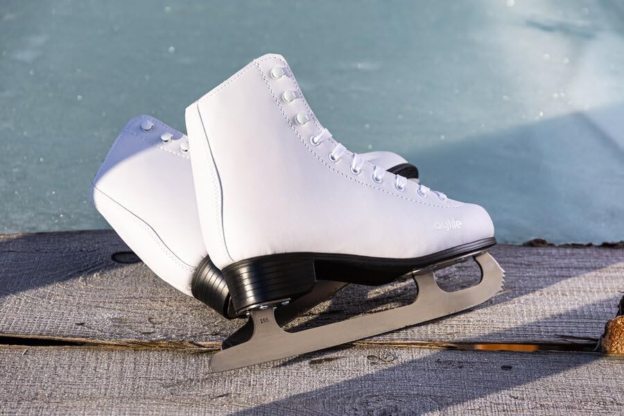 Powerslide Playlife Schlittschuhe für Damen - Eislaufschuhe Weiss - Ice Skate in Gr. 35-42 - Eiskuns