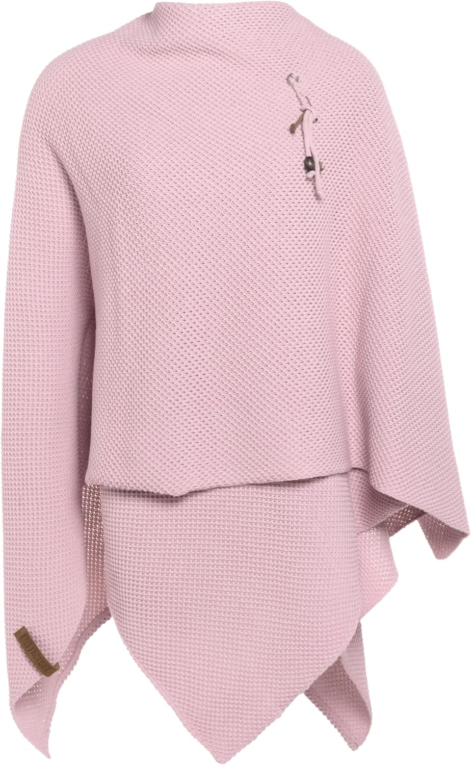KNIT FACTORY - Jazz Poncho - Elegant Gestrickter Damen Cape - Wickelschal mit Wolle - Hochwertige Qu