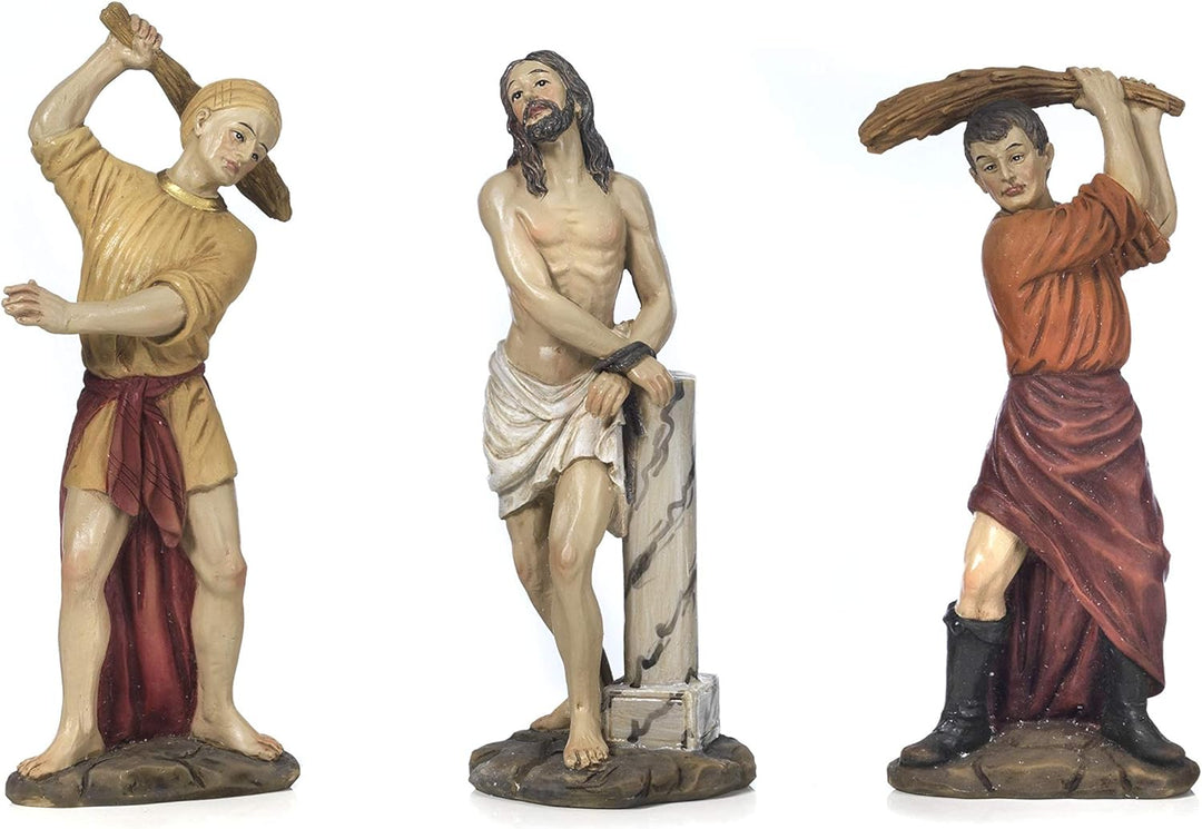 Paben Articoli Religiosi Weihnachtskrippe Ostern Set Jesus 3-teilig 14 cm aus Kunstharz