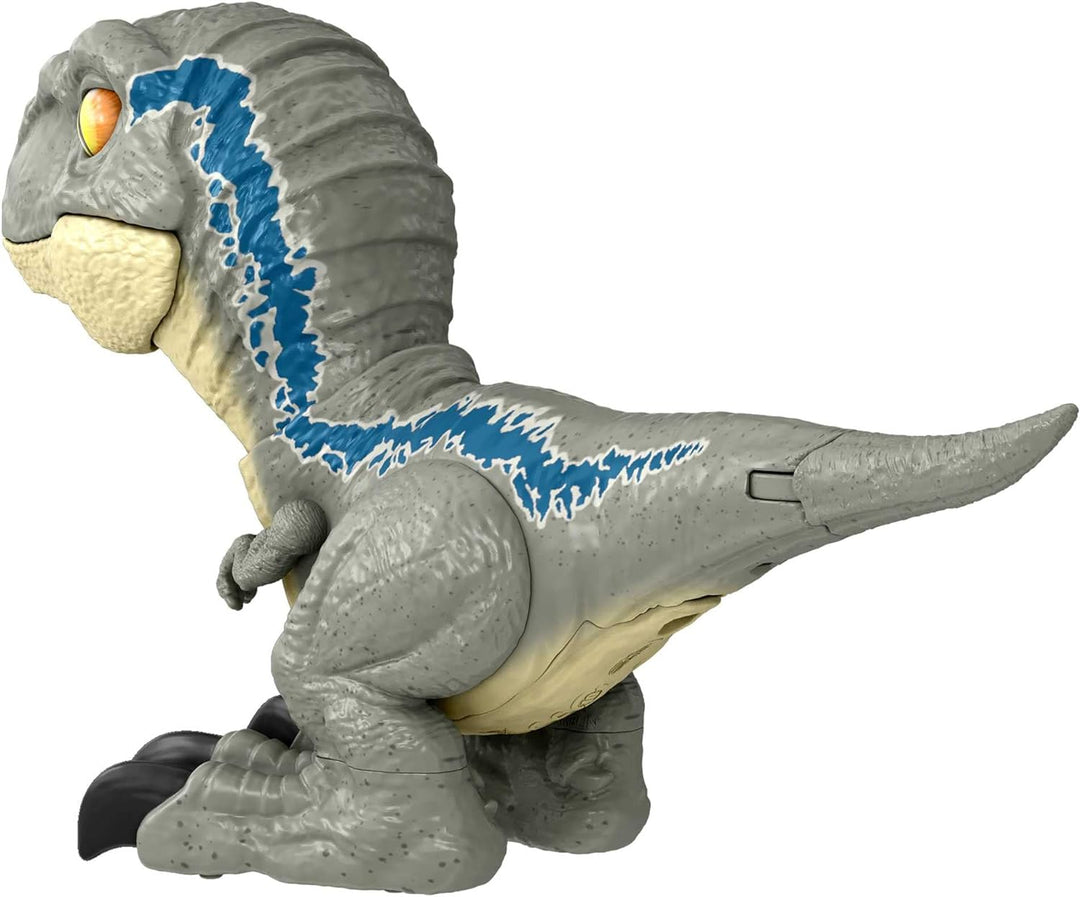 Jurassic World Dominion Uncaged Rowdy Roars Velociraptor Beta Dinosaur Action Figure, Toy Gift with