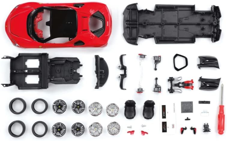 Maisto M39137 Modellbausatz Druckguss Massstab 1:24 Ferrari SF90 STRADALE KIT, Verschiedene Designs