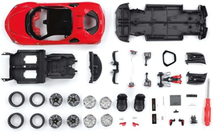 Maisto M39137 Modellbausatz Druckguss Massstab 1:24 Ferrari SF90 STRADALE KIT, Verschiedene Designs