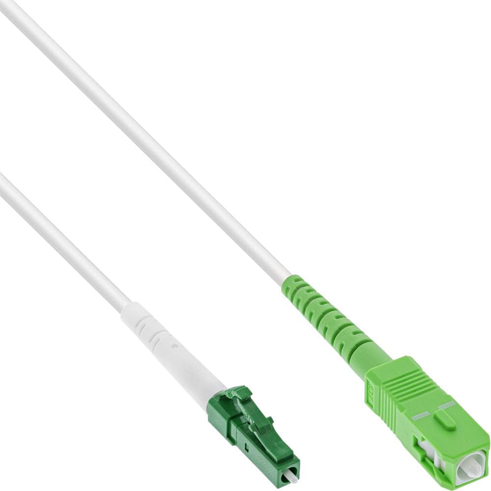 InLine® LWL Simplex Kabel, FTTH, LC/APC 8° zu SC/APC 8°, 9/125µm, OS2, 40m LC/APC 8° zu SC/APC 8° 40