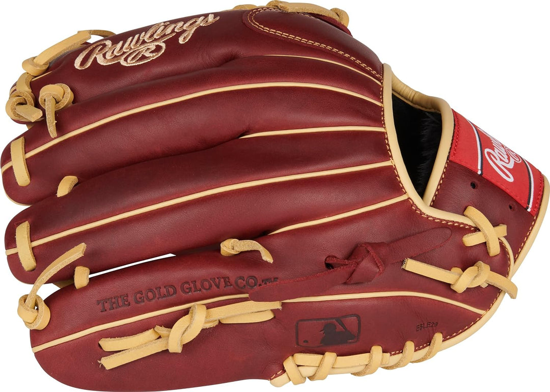 Rawlings Sandlot Baseball-Handschuh-Serie Rechte Hand Wurf Infield / Krug 29,8 cm – Trapeznetz – Bur