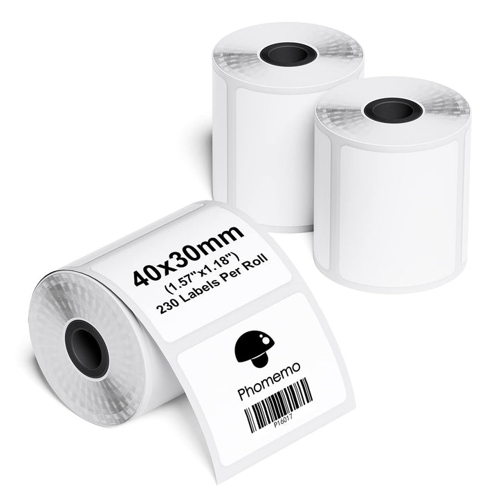 Phomemo M110/M220/M221/M200/M120/M100/M108/M150/M250/M260 Selbstklebende Etiketten 1.57" x 1.18" (40