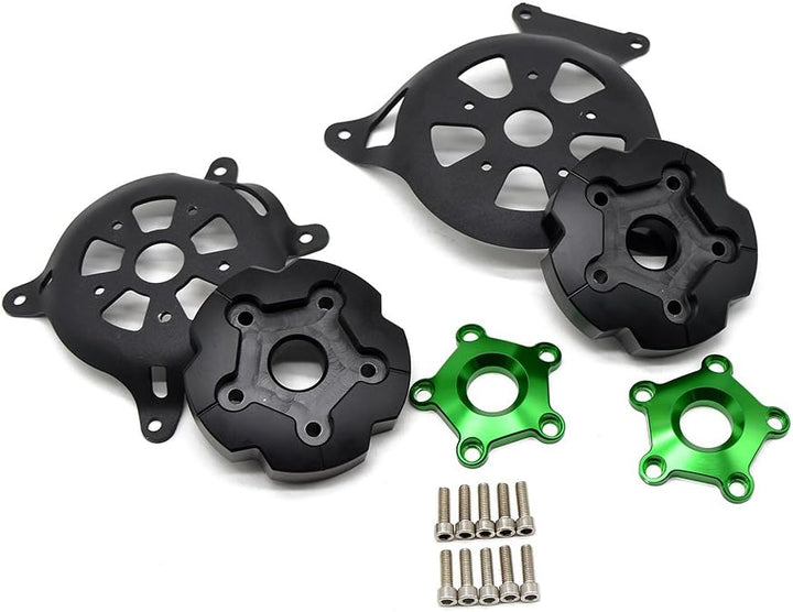 Motorrad Links & Rechts Motor Stator Schutzhülle für Z800 2013 2014 2015 2016 Z750 2008-2016 (Grün),