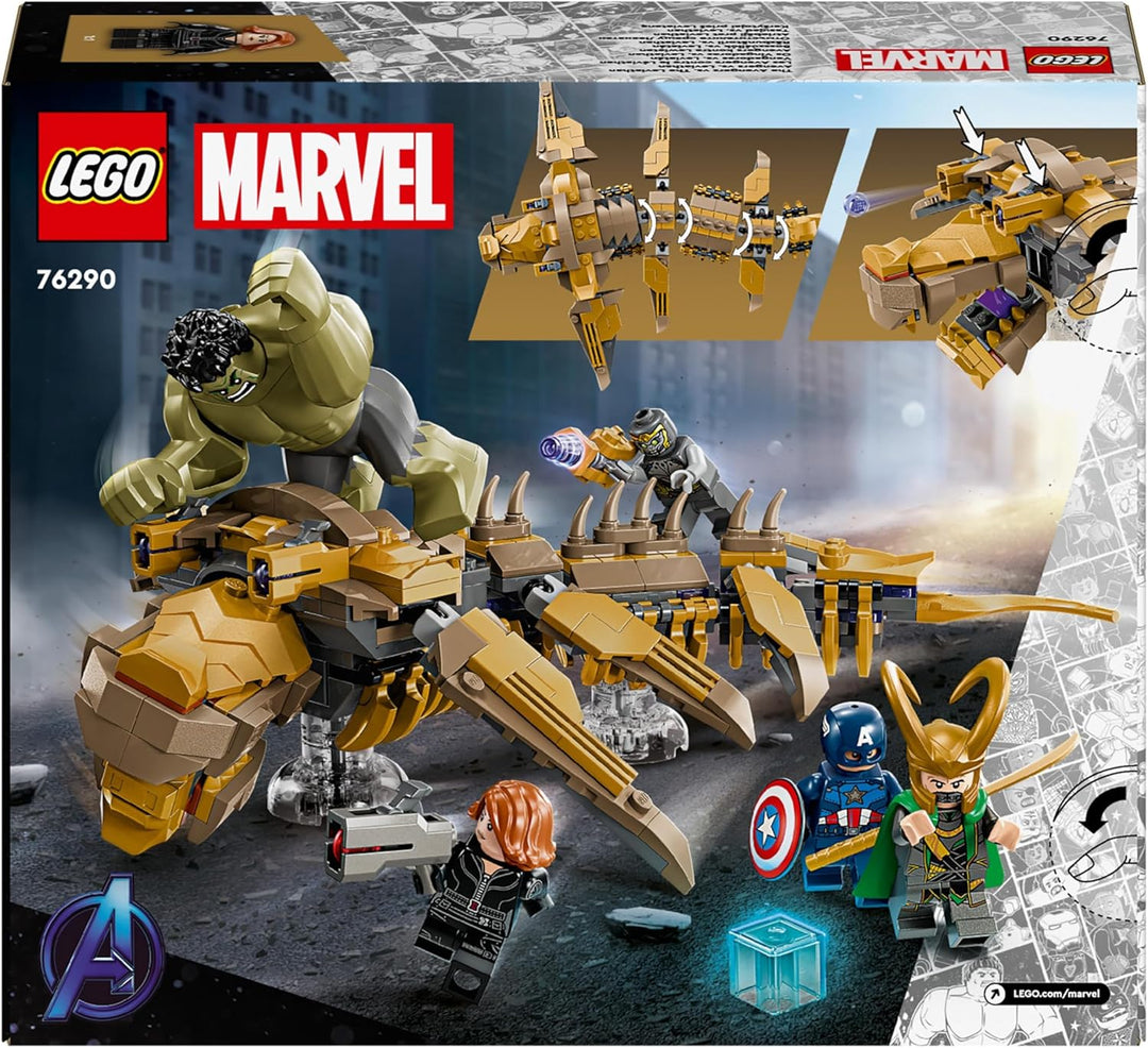 LEGO Marvel Avengers vs. Leviathan, Bauspielzeug, Set mit dem Hulk und den Minifiguren Captain Ameri