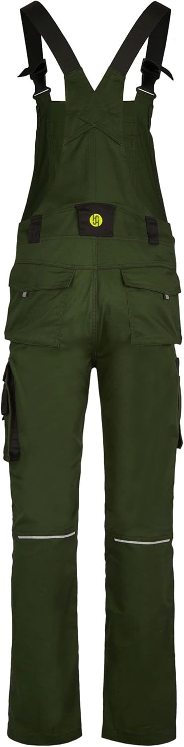 Hans Schäfer Workwear HSW Professional – Latzhose für Herren – Lange Arbeitshose mit Knietaschen – B