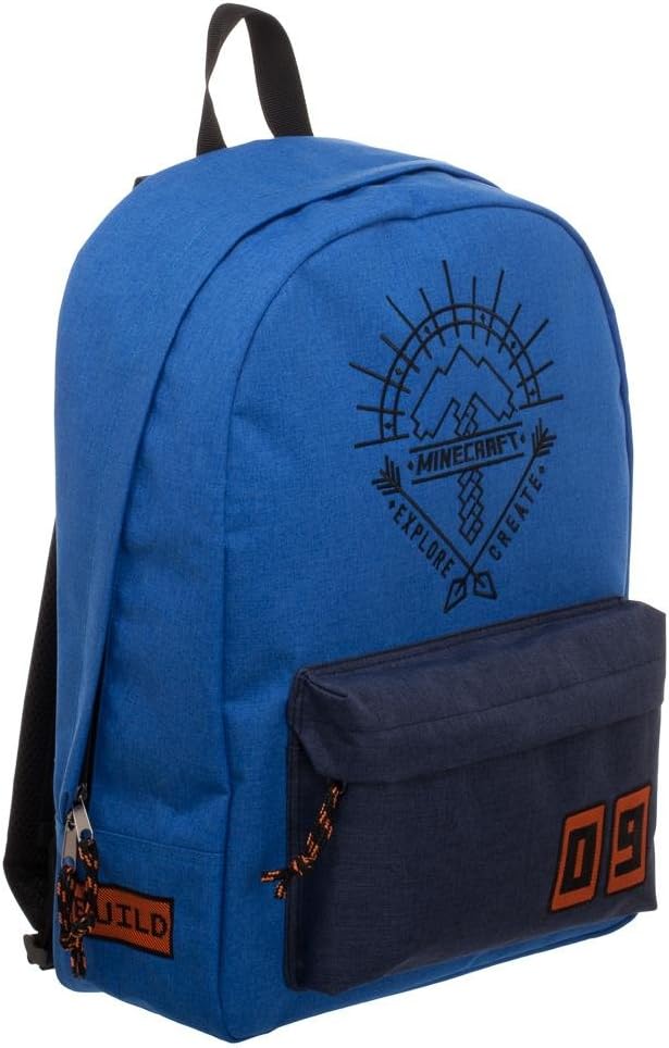 Bioworld - Minecraft - Rucksack Zum Erforschen und Gestalten, Blau
