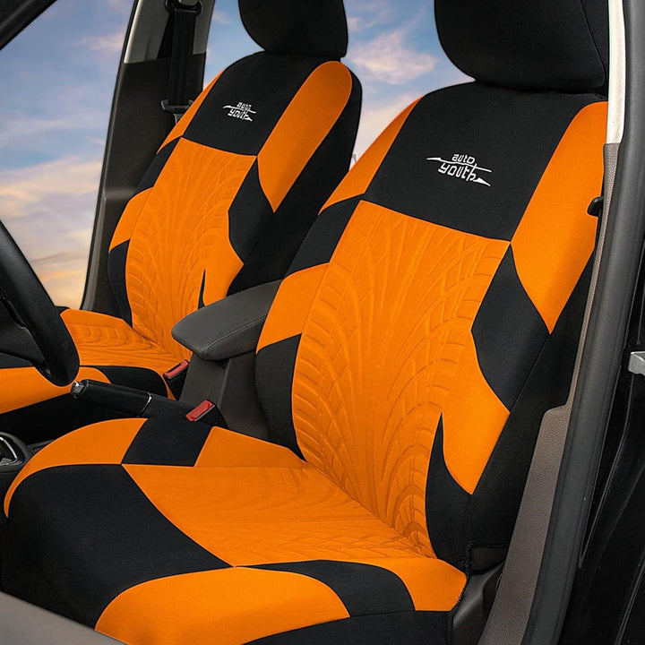 AUTOYOUTH Autositzbezüge Universal Fit Komplettset Autositzschoner Reifenschienen Autositzzubehör 9