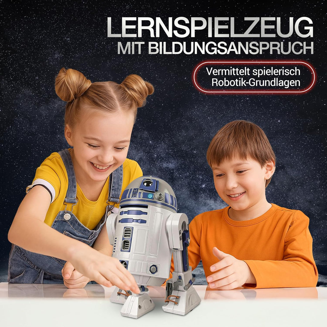 Clementoni Star Wars R2-D2 Roboter - Bausatz mit über 50 Teilen für Kinder ab 8 Jahren - Inkl. App z