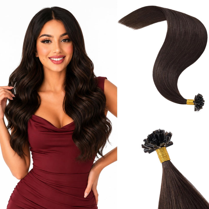 Rich Choices U Tip Bonding Haarverlängerung Echthaar Extensions keratin bondings Extensions Echthaar