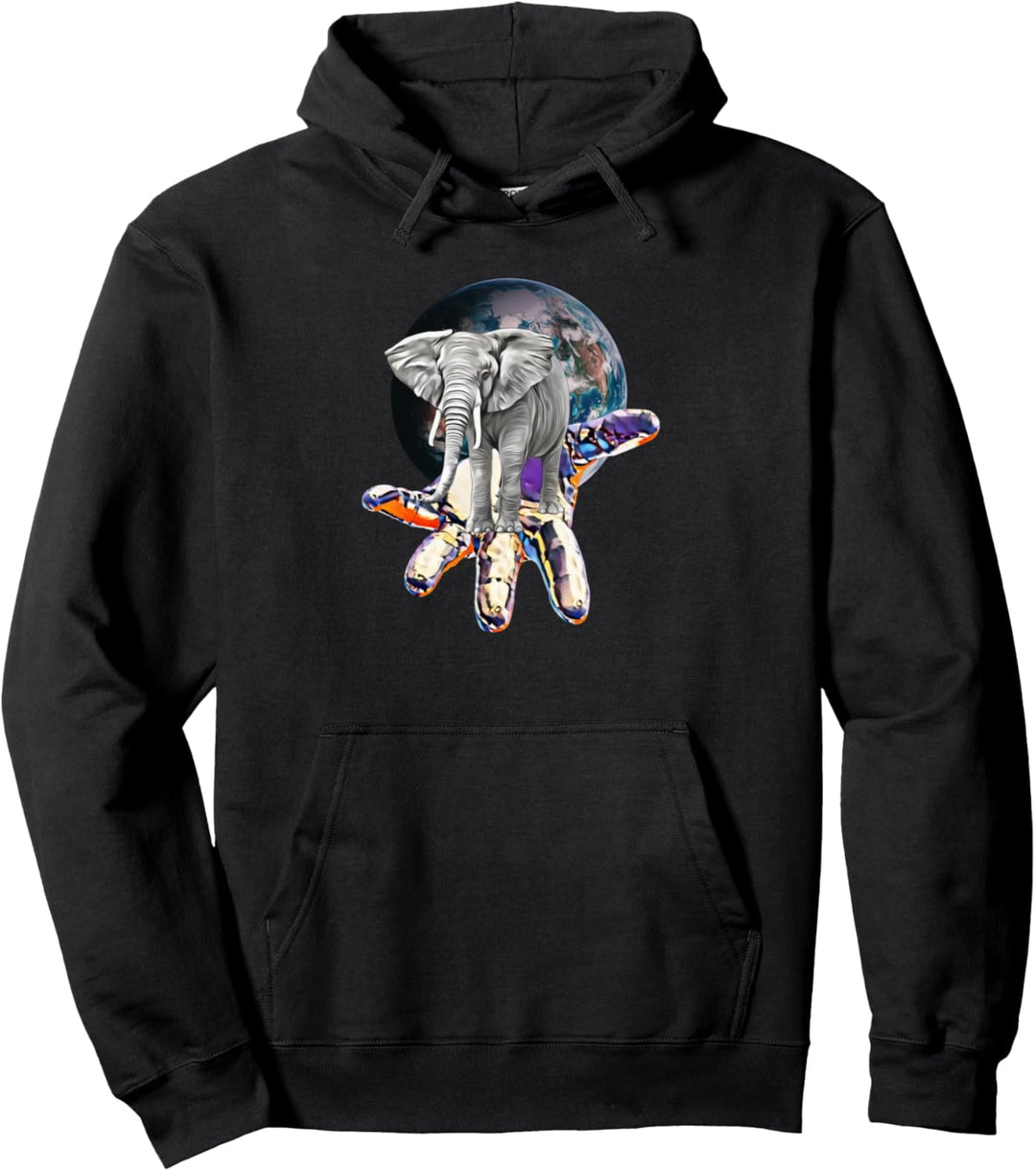 Elefant Motiv Afrika Elefanten Pullover Hoodie