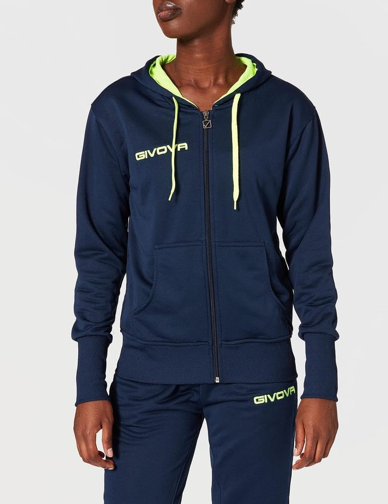 Givova Damen Anzug Lady Overall XL blau/gelb fluo, XL blau/gelb fluo