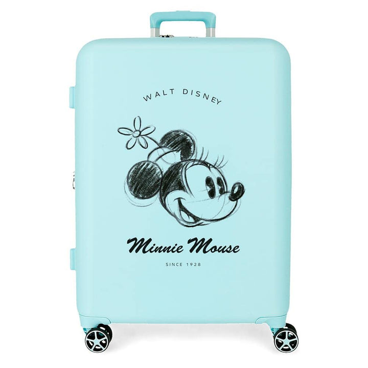 Disney Minnie You are Magic Mittelgrosser Koffer, Blau, 48 x 70 x 26 cm, starres ABS, integrierter T