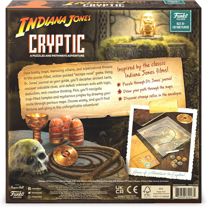Indiana Jones Cryptic Board Game Einheitsgrösse, Einheitsgrösse