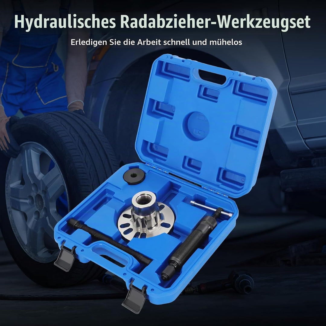 10T Hydraulischer Radlager Abzieher Werkzeug Satz Ausdrücker Satz für Antriebswellen KFZ Radnaben ab