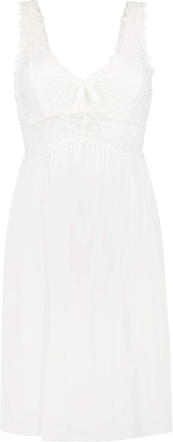 Hunkemöller Slipdress Nora Lace - - XXS Snow White, XXS Snow White