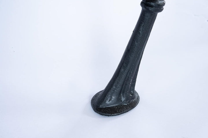 SEZAM Bankfüsse aus Gusseisen Schwarz x 2 Stück, ohne Rückenlehne - 46 x 37,5 x 39 cm, für 3 Holzban