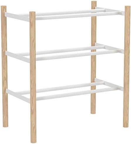 Expand. Shoe Rack - Plain - white Weiss, Weiss