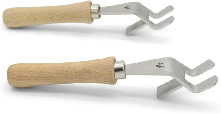 Universal-Griffe | Grillrostheber aus Edelstahl | abnehmbar - robust für alle Grillroste (Stäbe von