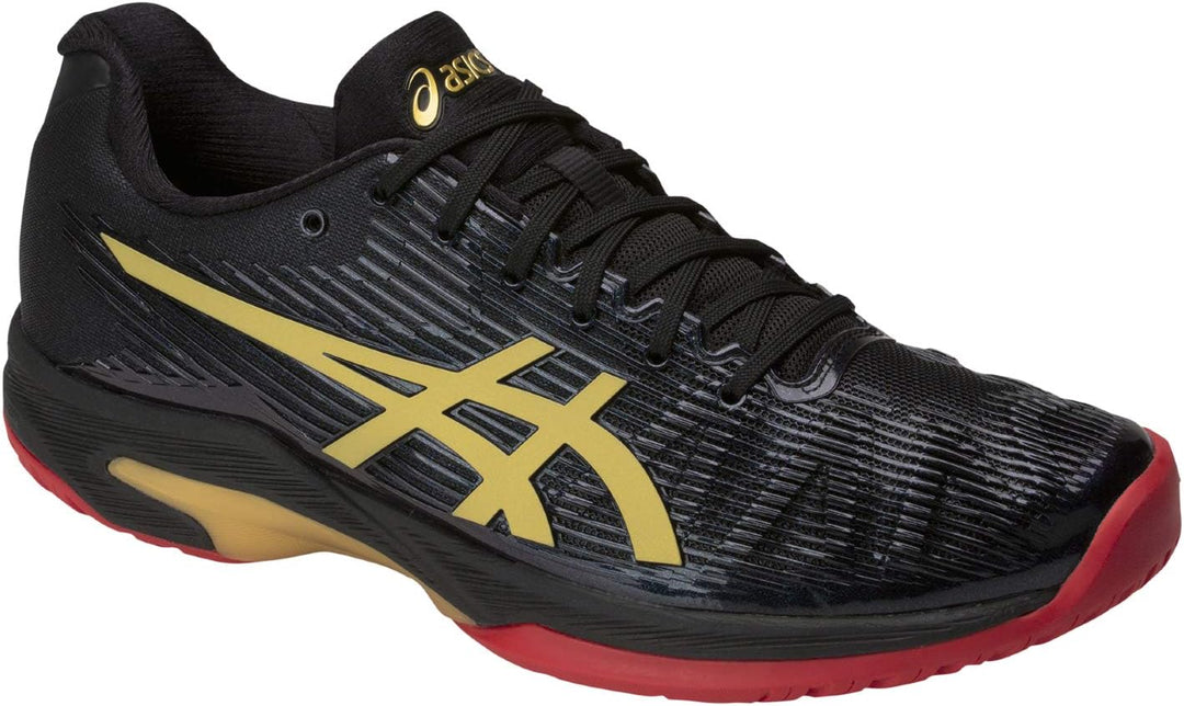 ASICS Herren Solution Speed FF LE Allcourtschuh Schwarz, Gold Tennisschuhe, Noir/or, 39,5 EU
