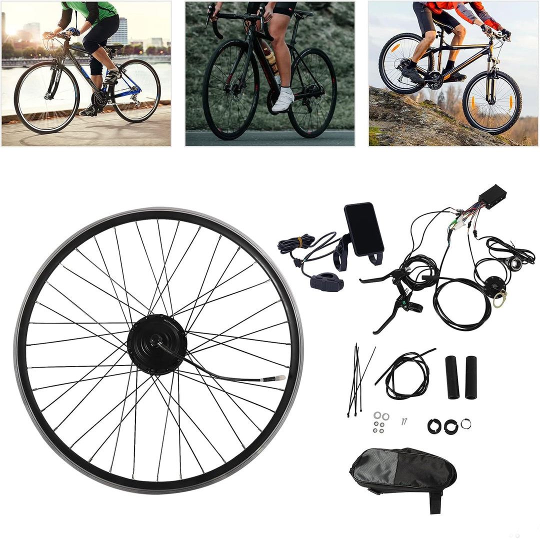 28"/29"/700C 36V 250W Ebike Vorderrad Umbausatz Kit E-Bike Nachrüstsatz mit DIY E-Bike LCD Display E