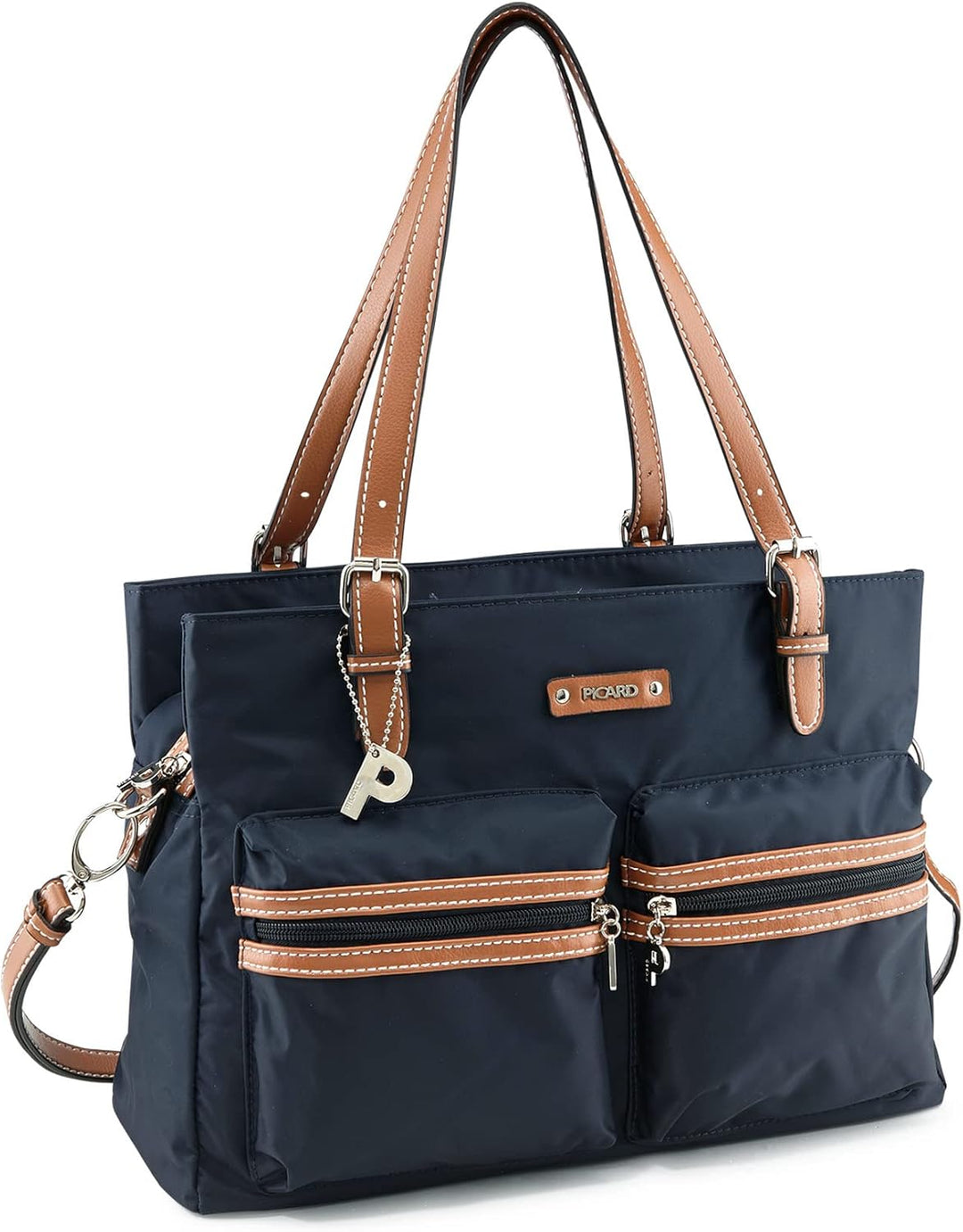 Picard Damen Shopper SONJA aus Nylon Mittel | mit Reissverschluss | Shopper | Alltag, Ausgehen Midni